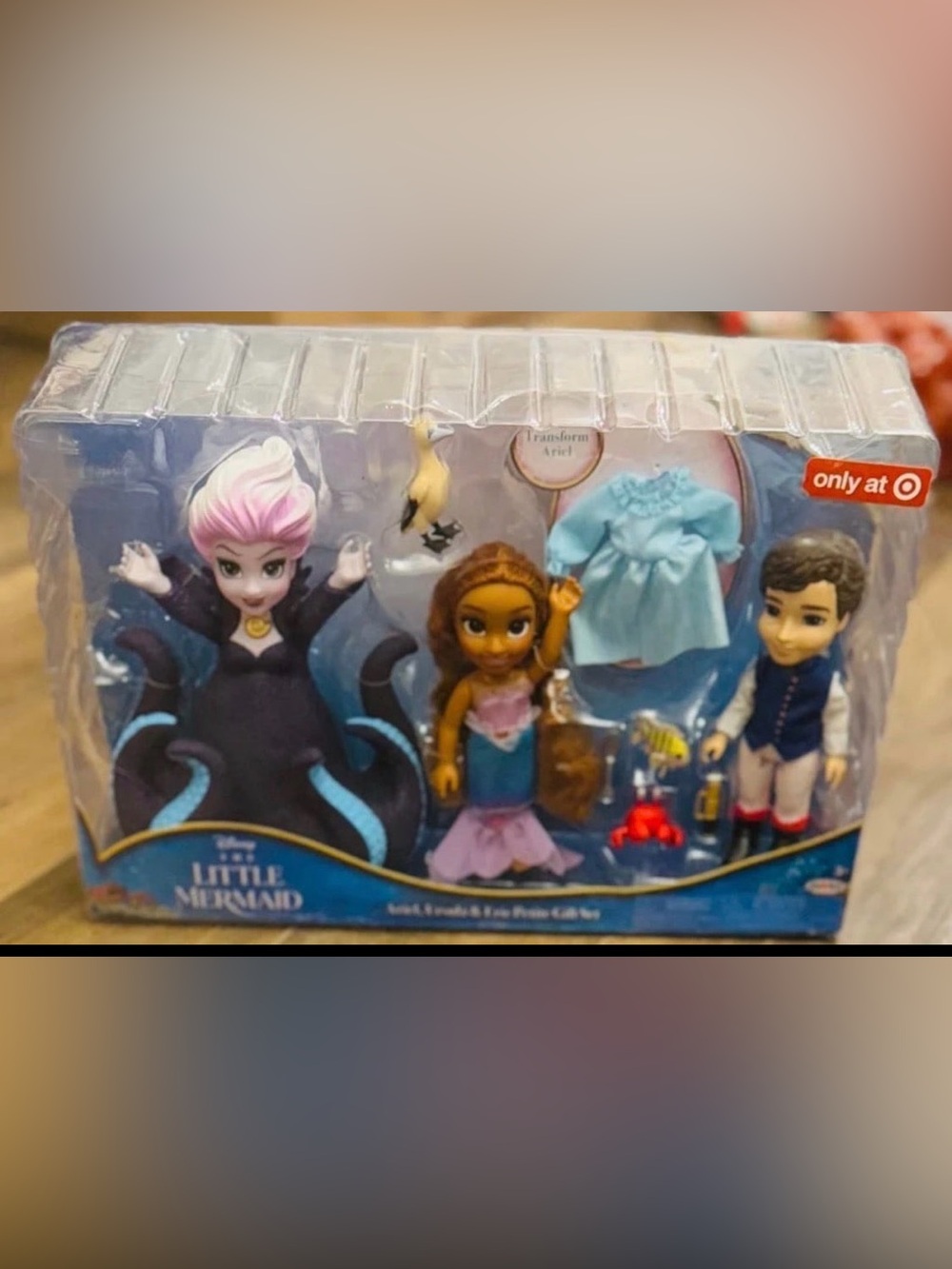 Disney 6” The Little Mermaid Live Action Ariel Ursula Eric Doll Playset Gift